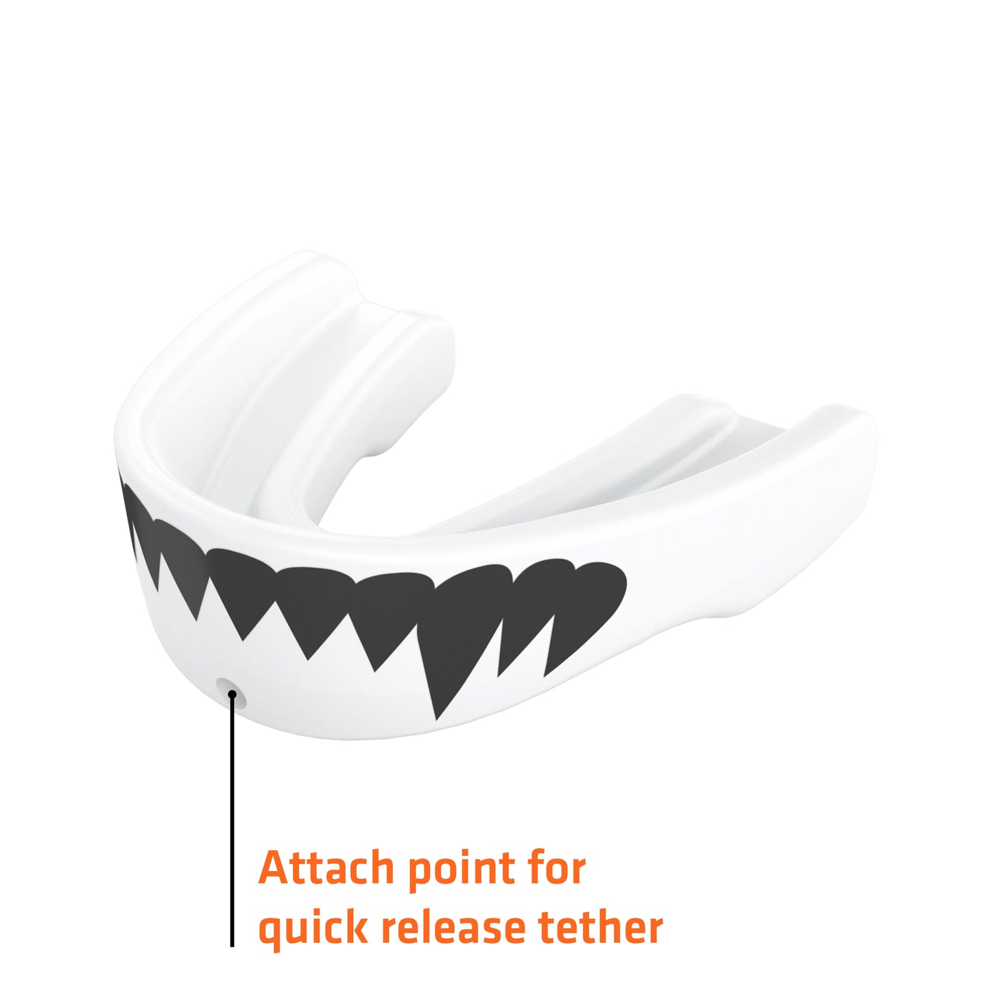 Sport Lip Guard & Mouth Guard 2-Pack, White Fang, One Size Fits All