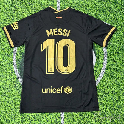 Soccer Jersey/Fans Version/Away Kit/Messi #10/Gold/Short Sleeves/Barcelona