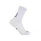 Teqnigrip Crew Grip Sock / White for Soccer, Lacrosse, Basketball and Football