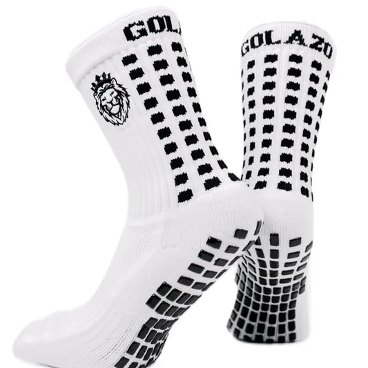 White/Black Grip Sox