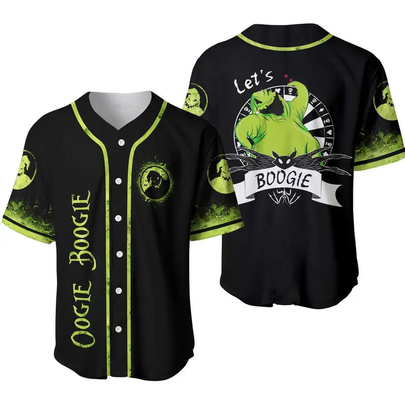 Halloween Baseball Jersey Oogie Boogie Baseball Jersey