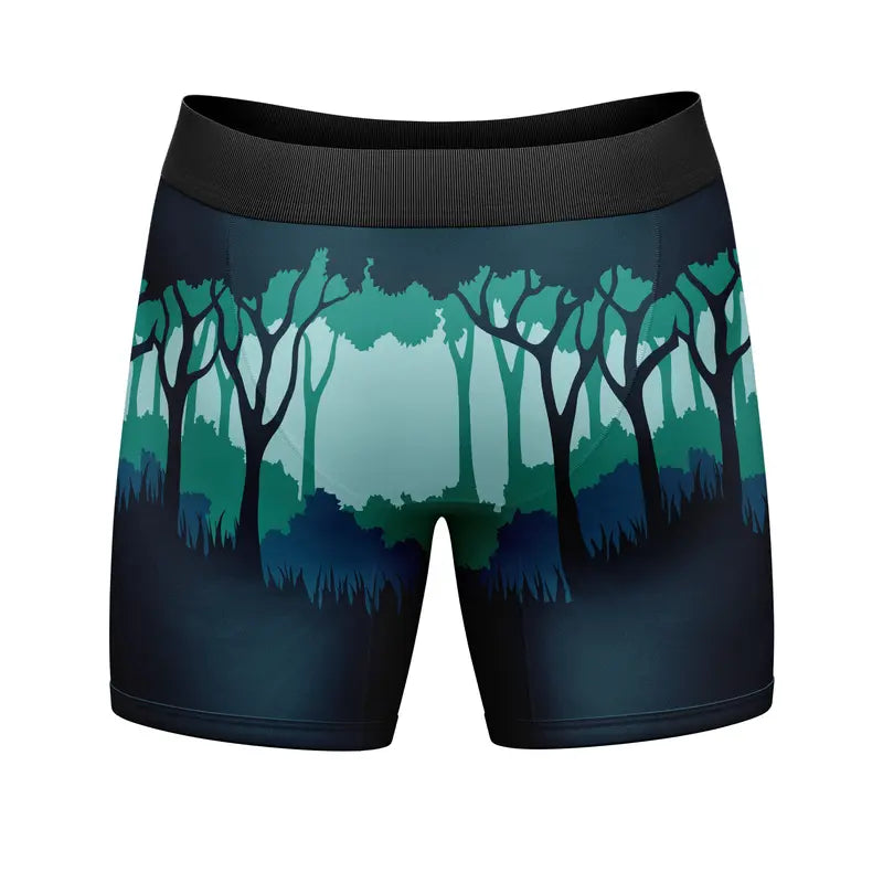 Mens Funny Boxers Hide and Seek Champion Sarcastic Bigfoot Underwear for Men