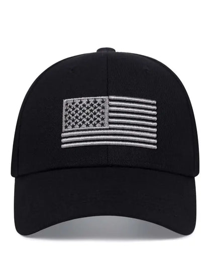 2024 Summer Flag Patch Baseball Cap with Adjustable Strap, Outdoor Sports Duckbill Cap, Country Hats for Daily Use