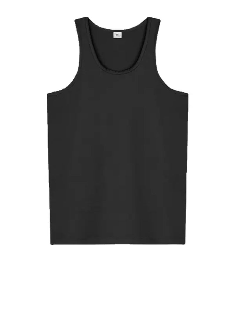 Men'S Plain Scoop Neck Tank Top, Men'S Summer Clothes, Casual Sporty Slim Quick Dry Mesh Tank Top for Gym Workout Running