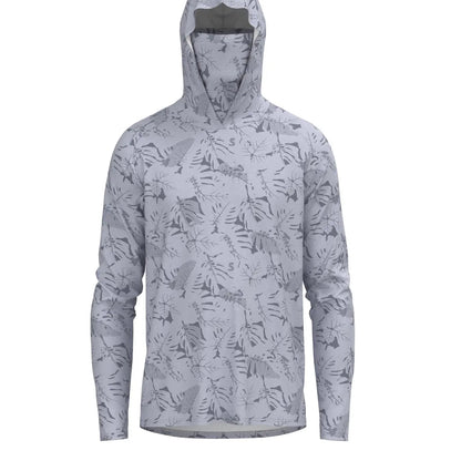 Men'S Leaf Print Long Sleeve Hooded Sports Jacket, Quick Drying Breathable Sporty Outerwear for Outdoor, Gym Tops, Sports Running Jacket, Lu Yahai Fishing Clothes, Sport & Outdoor Clothing