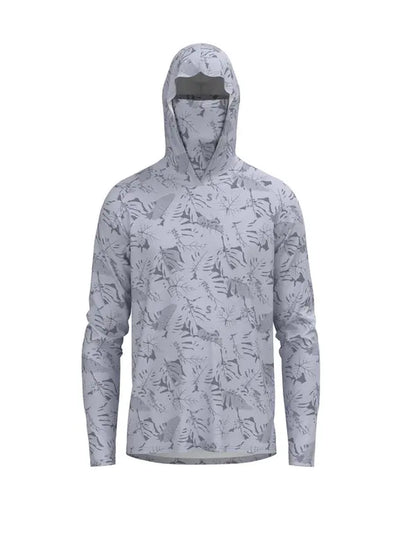 Men'S Leaf Print Long Sleeve Hooded Sports Jacket, Quick Drying Breathable Sporty Outerwear for Outdoor, Gym Tops, Sports Running Jacket, Lu Yahai Fishing Clothes, Sport & Outdoor Clothing