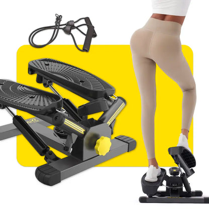 Ziwwvy Stepper 6601L Is a Twist Stepper for More Professional Workouts, the for Hip-Lifting Resistance Bands and 330 Pounds for Home and Office Use with an LCD Display and Dual Hydraulic Fitness System to Sharpen the Waist