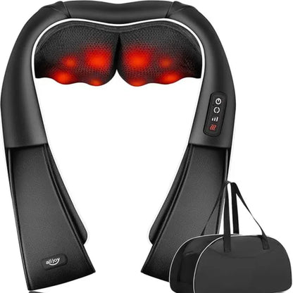 Shiatsu Back and Neck Massager with Heat, Electric Deep Tissue 3D Kneading Massage Pillow for Shoulder, Legs, Foot and Body, Relax Gifts for Men Women Mom Dad Adjustable Mother'S Day Gift