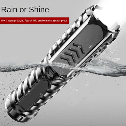 Powerful LED Flashlight USB Rechargeable Strong Light Flash Light Waterproof Zoom Outdoor Fishing Hunting Multi-Function Torch